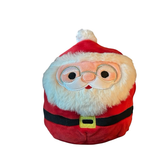 5-inch Nick Squishmallows Wearing Glasses Plush Toy Santa Claus Red White - Picture 2 of 5